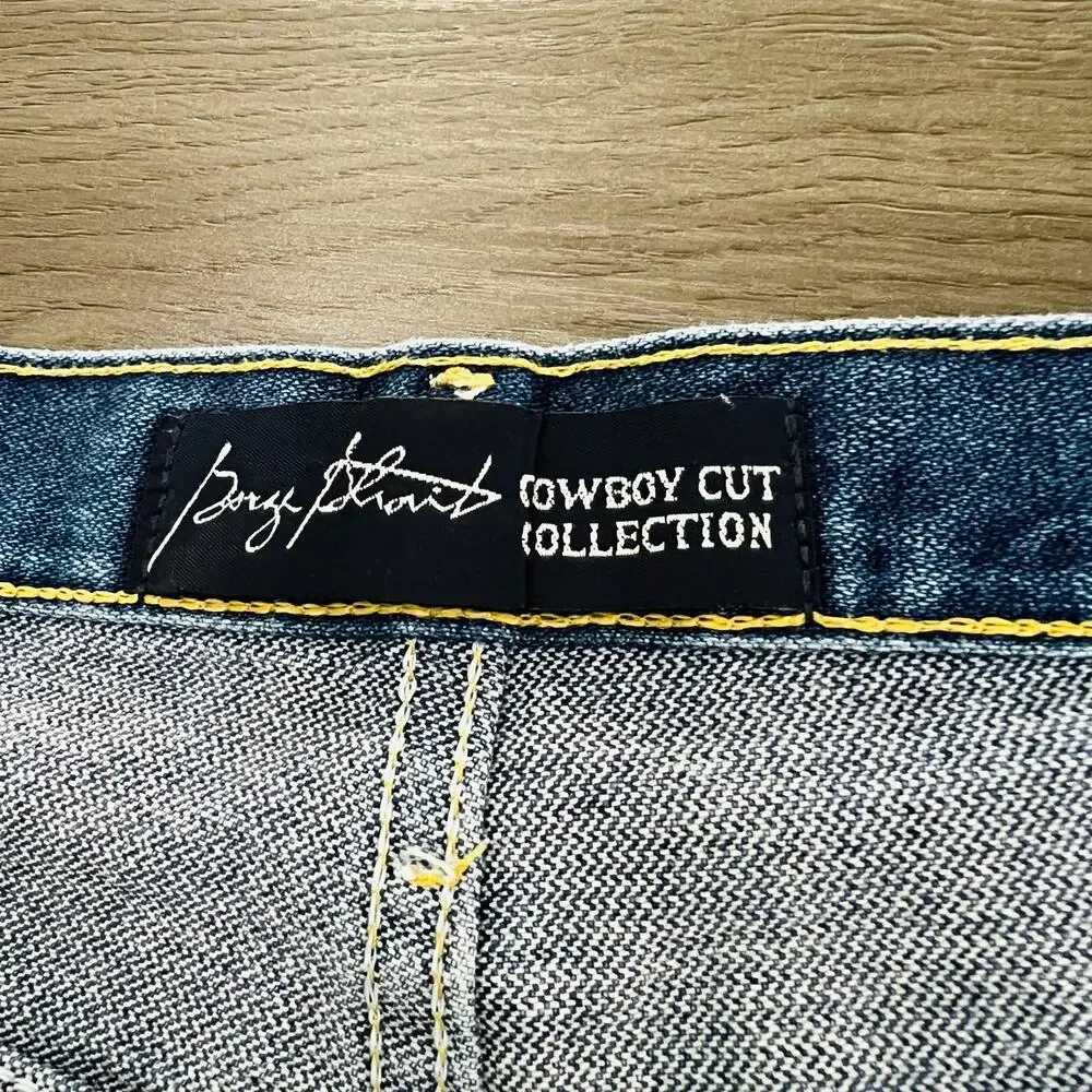 Wrangler Jeans Mens Size 40X34 Blue 13MGSHD George Strait Cowboy Cut Collection